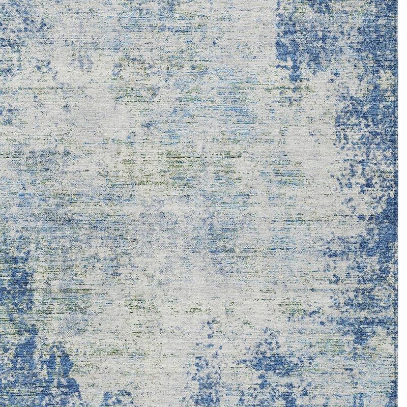 HomeRoots Abstract Transitional Rectangle Outdoor Rug