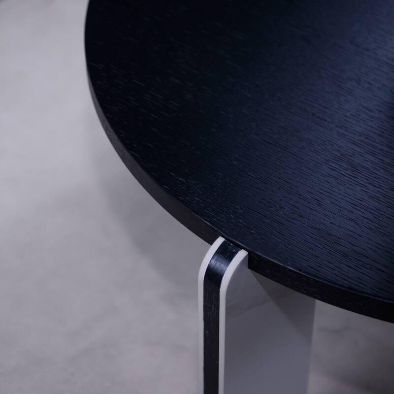 Modern Coffee Table with End Table Set, Durable Walnut Veneered MDF Center Table, Side Table for Living Room