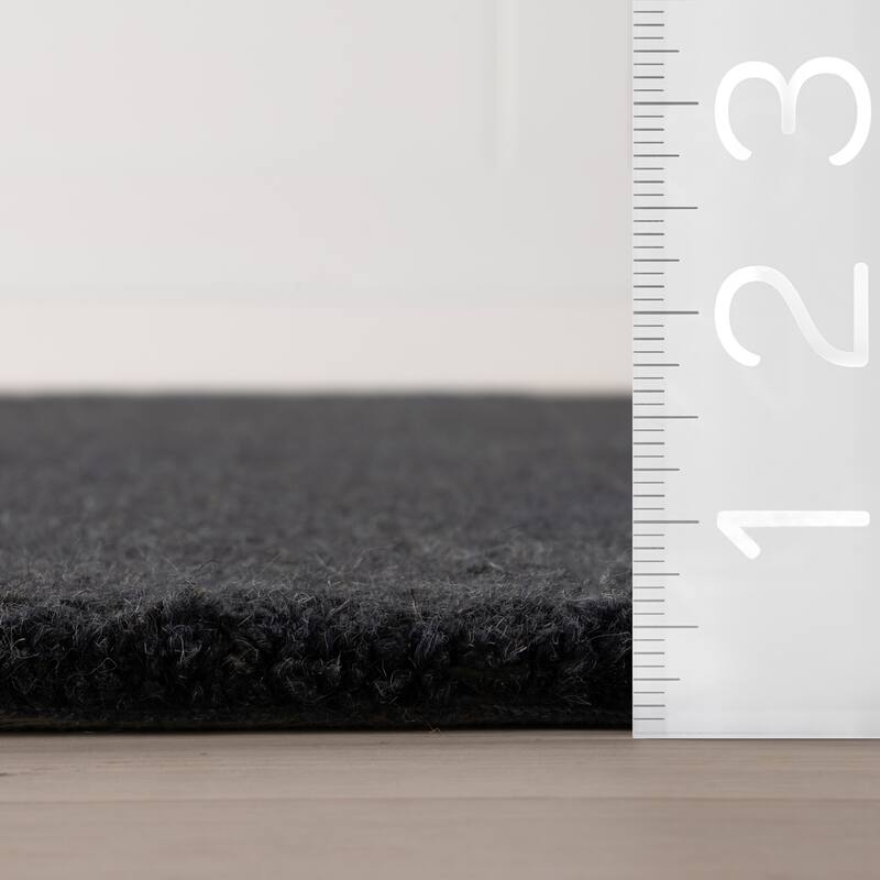 Carmeon Hamilton Barron Solid Bohemian Wool Rug