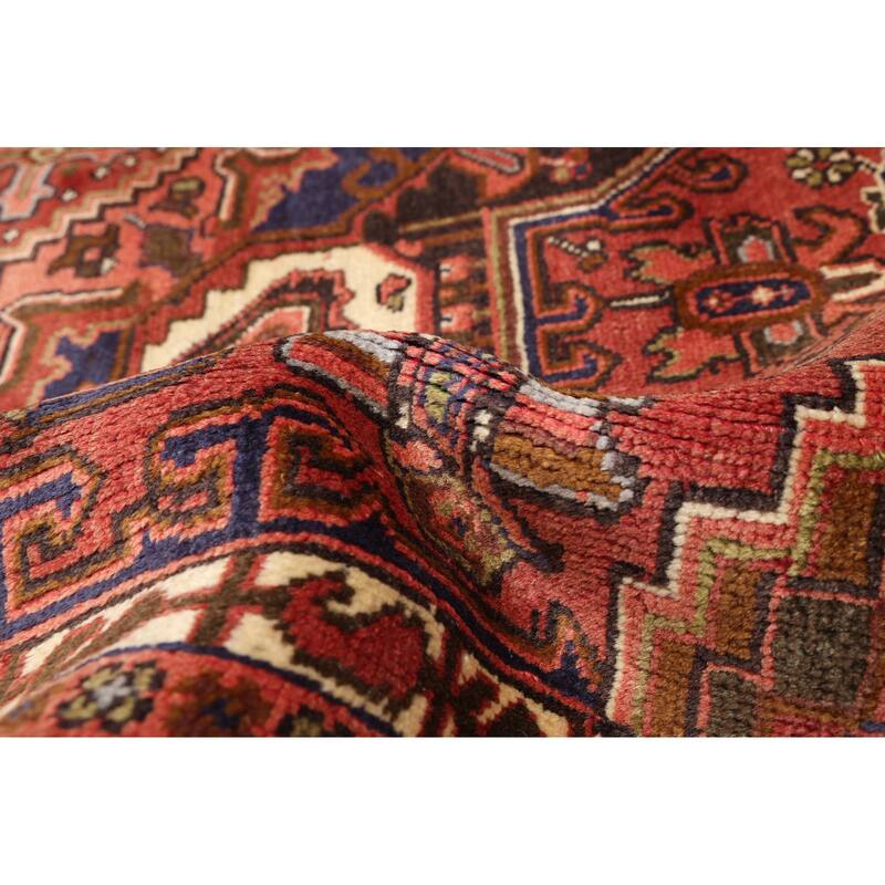 ECARPETGALLERY Hand-knotted Sarabi Dark Red Wool Rug - 6'6 x 9'2