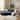 Homy Casa L Shaped Velvet Cloud Sofa with Movable Ottoman and Round Storage End Table Set for Living Room - Sofa with End Table