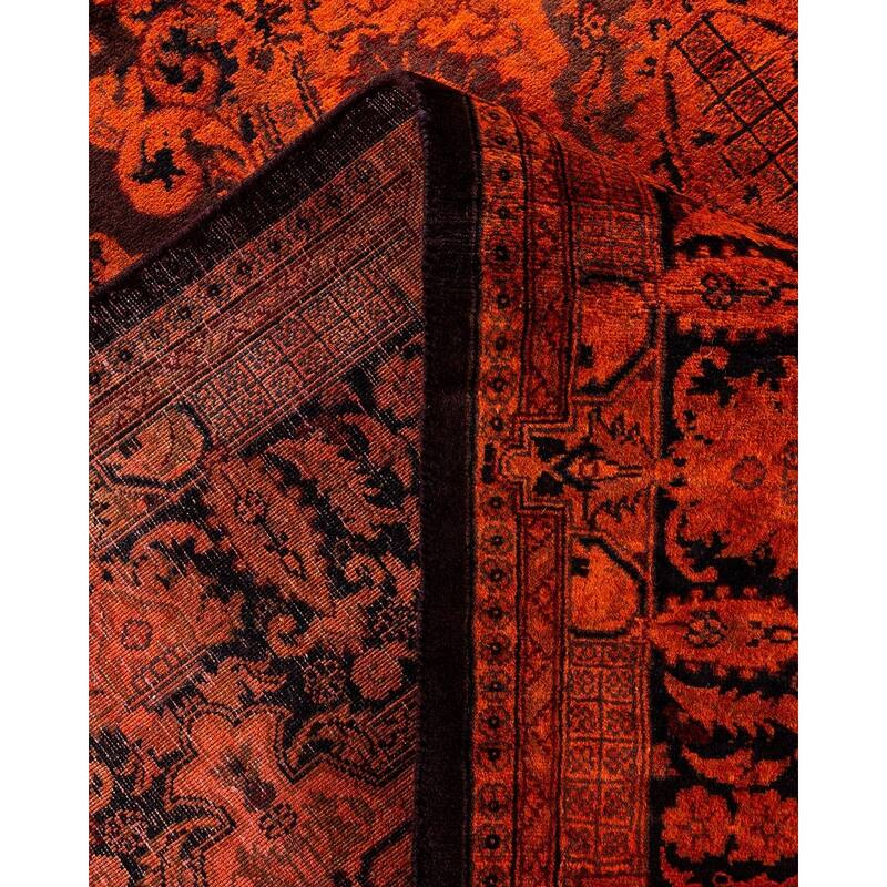 Contemporary Overdyed Wool Hand Knotted Area Rug - 6' 1" x 8' 10"