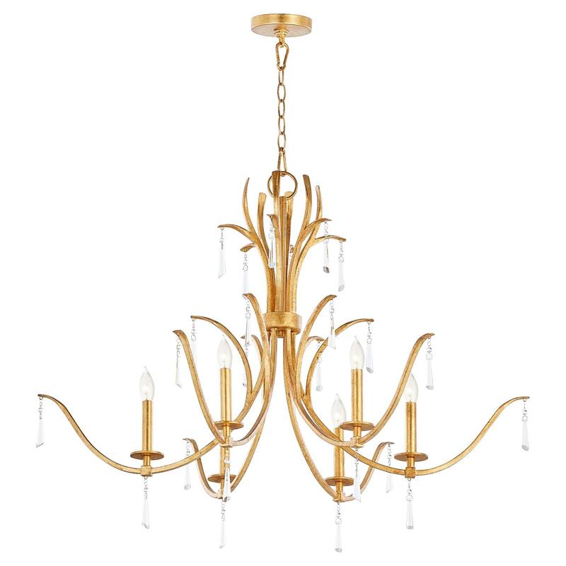 Quorum International 620-6 Majesty 6 Light 38" Wide Taper Candle