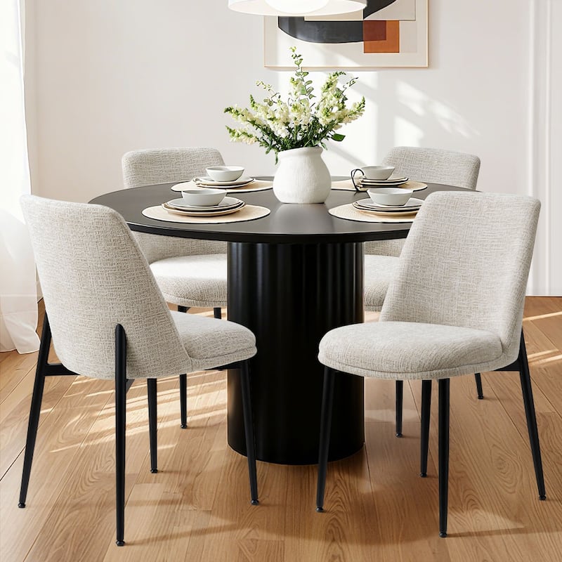 Upholstered Back Dining Chair (Set Of 4) - Oatmeal