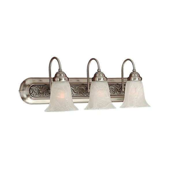 Millennium Lighting 323 3-Light Bathroom Vanity Light - satin nickel/granite - n/a