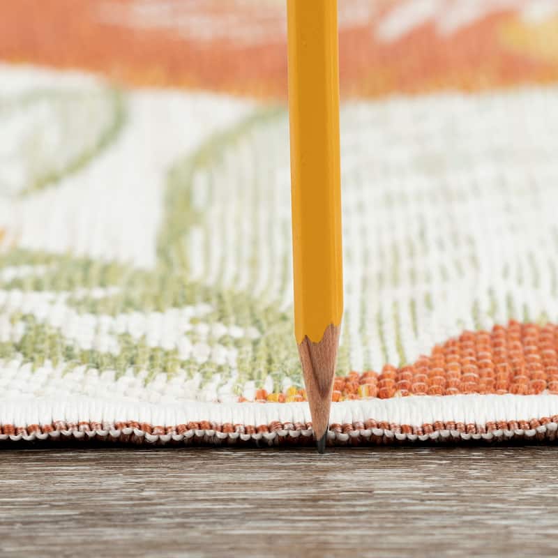 Alfresco Nautical & Coastal Floral & Botanical Reversible Indoor/Outdoor Area Rug