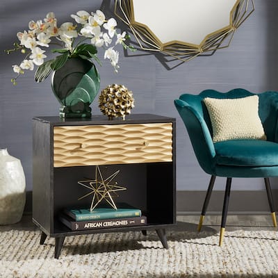 Icarus Two-Tone 1-Drawer End Table by iNSPIRE Q Bold