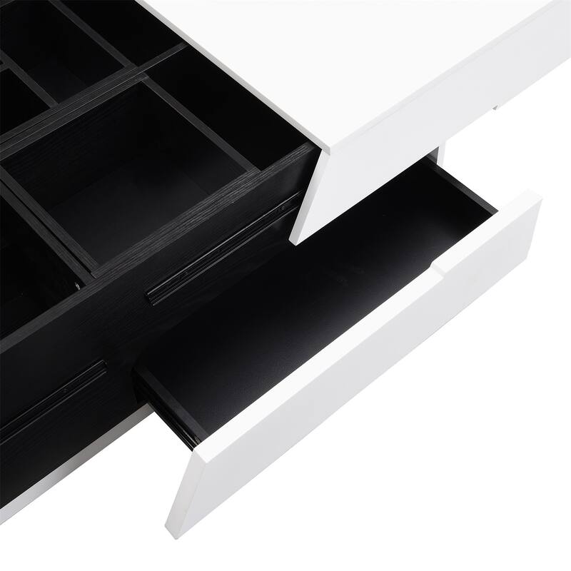 Merax Modern Extendable Sliding Top Coffee Table