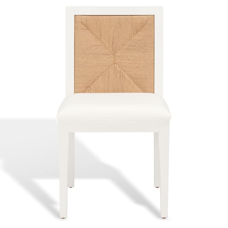 SAFAVIEH Couture Vardit Woven Dining Chair (Set of 2) - 18 In. W x 22 In. D x 34 In. H - 18"Wx22"Dx34"H