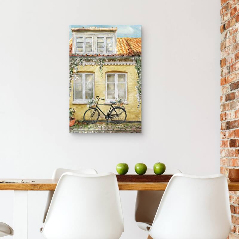 La Bicyclette by Studio Arts Canvas Art Print