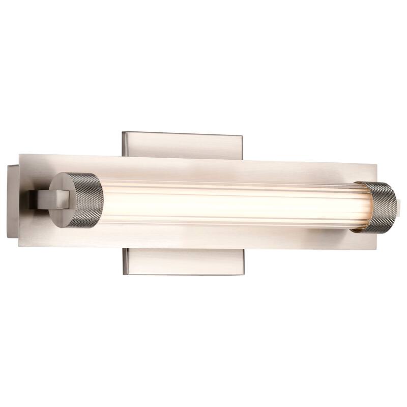 Larissa 14 Inch LED Vanity 3000K CCT Brushed Nickel Finish Opaque Glass - Brushed Nickel