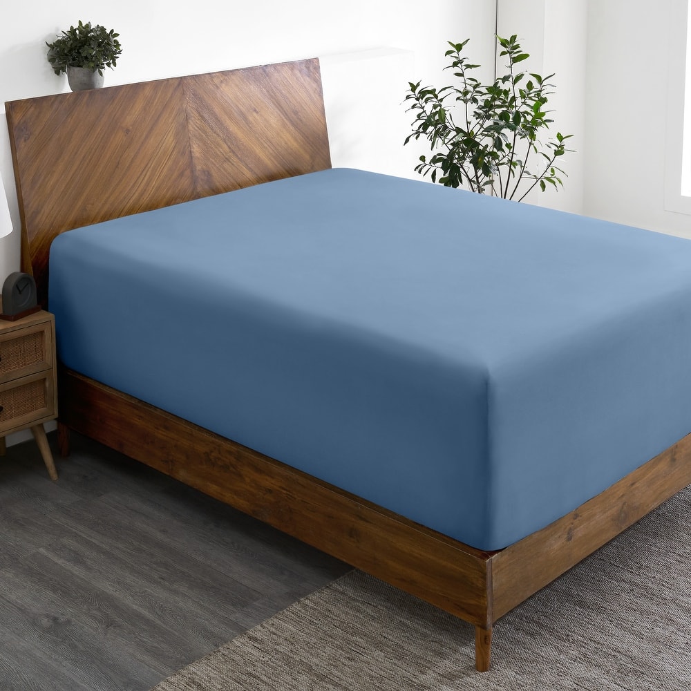 Bare Home Ultra-Soft Microfiber 22 Inch Extra Deep Pocket Fitted Sheet