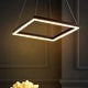 preview thumbnail 15 of 19, Nero Square Contemporary Modern Metal Integrated LED Chandelier, Black by JONATHAN Y