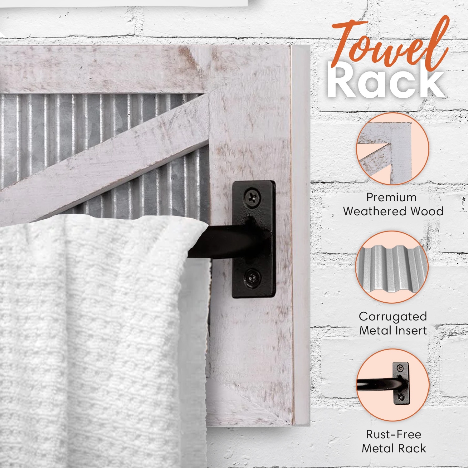 Autumn Alley Rustic Farmhouse Toilet Paper Holder - Galvanized Metal With Mesh Insert