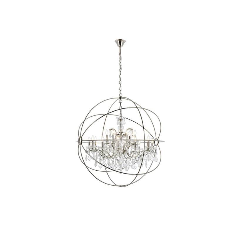 Somette Durham Collection Polished Nickel Gyro Pendant Lamp - Polished Nickel