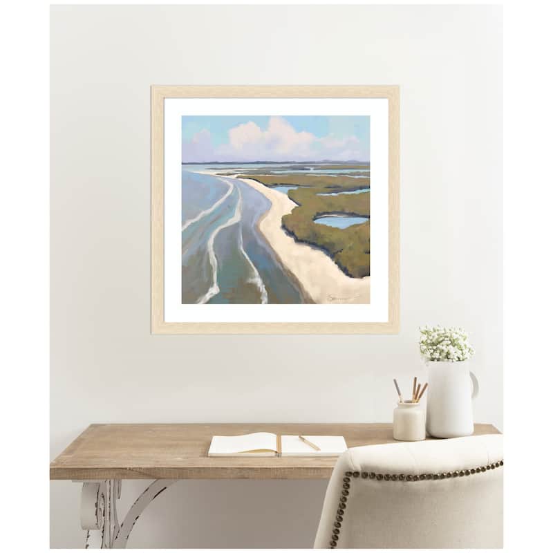 Kate and Laurel Framed Art coastal visions by Mary Sparrow