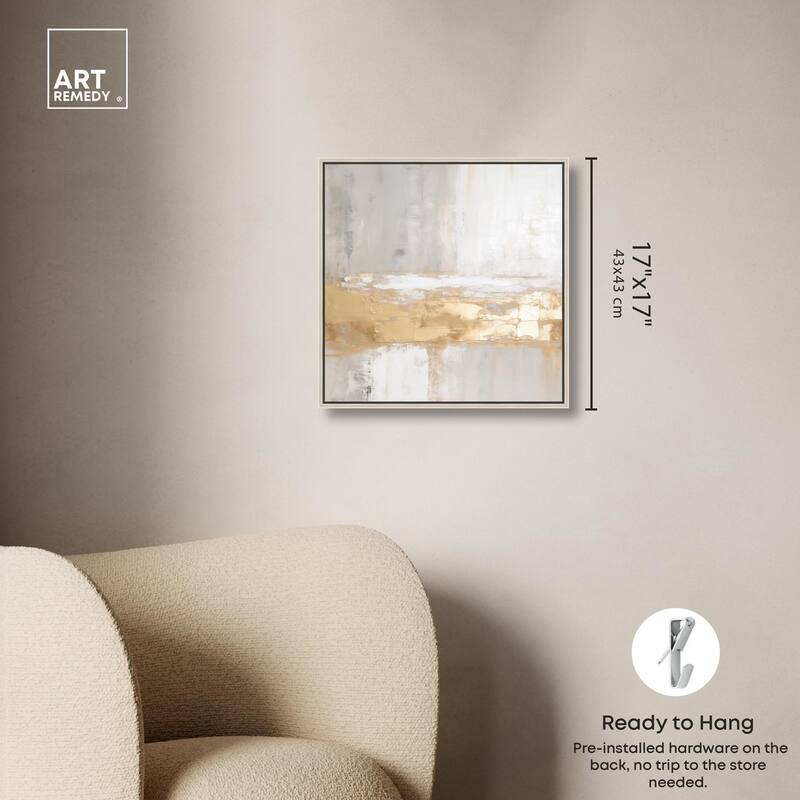 Melted Goldscape III Canvas by Art Remedy
