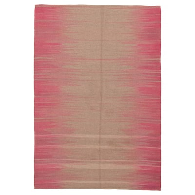 ECARPETGALLERY Flat-Weave Ankara FW Pink Wool Kilim - 6'0 x 8'8