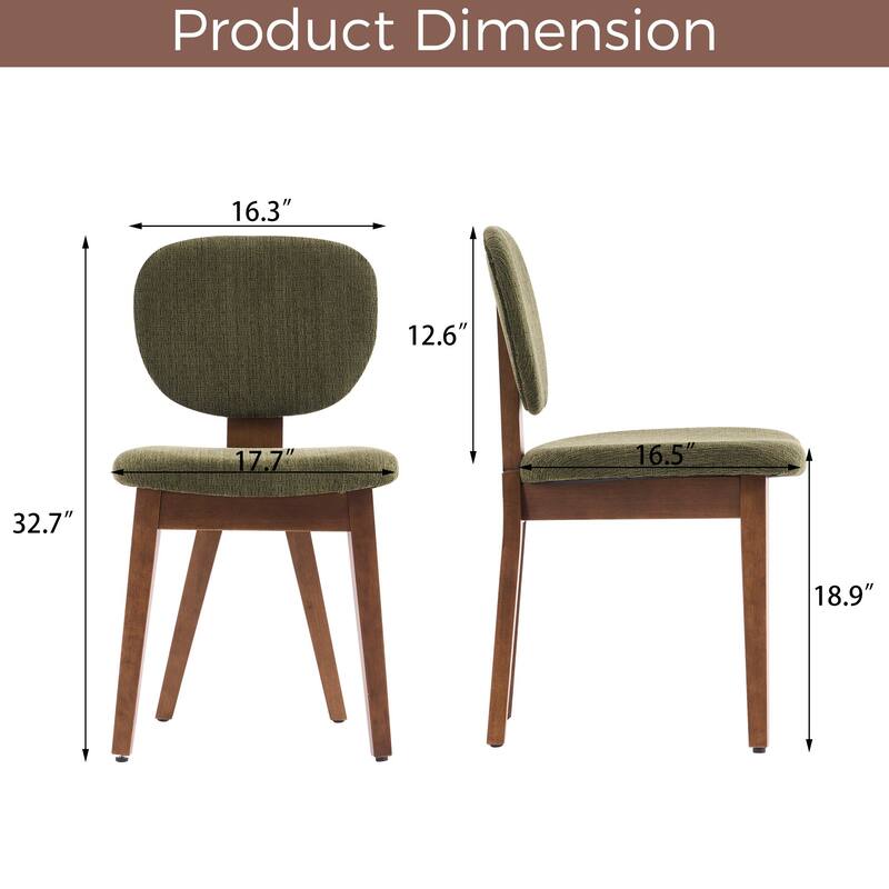 Set of 2/4/6 Mid-Century Modern Upholstered Dining Chairs