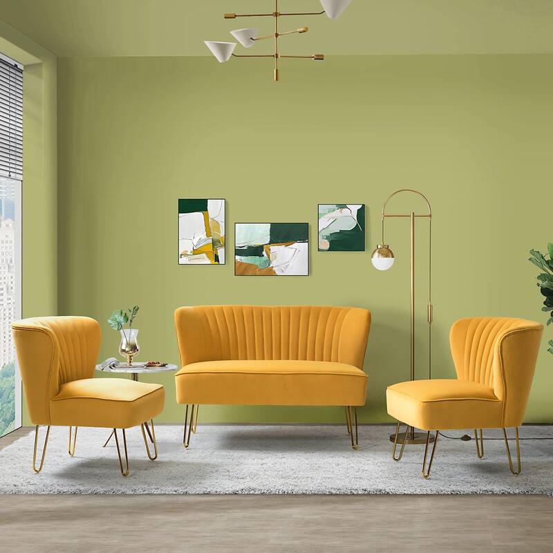 Barto 45" 3 Piece Living Room Set by HULALA HOME