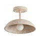 preview thumbnail 9 of 13, Lusteria 1-Light Iron Farmhouse Semi Flush Mount Ceiling Light