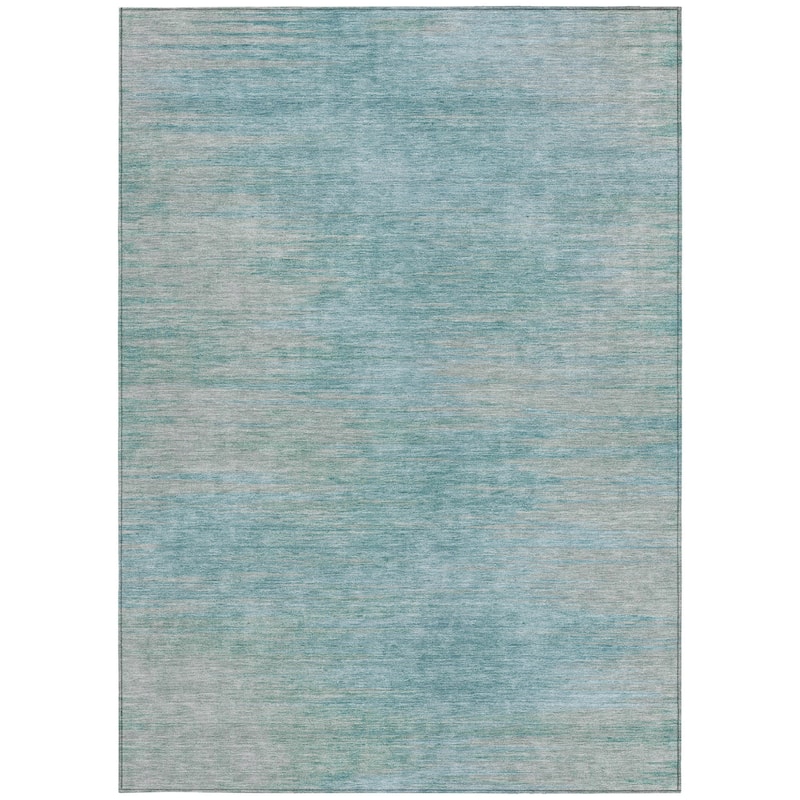 HomeRoots Abstract Transitional Rectangle Outdoor Rug