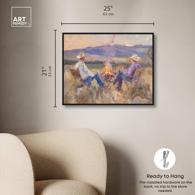 High Plains Camp Canvas by Art Remedy