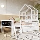 preview thumbnail 11 of 14, Twin Size Loft Bed with Ladder, Storage Drawers, and Double-Sided Chalkboard