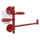 preview thumbnail 14 of 26, Allied Brass Prestige Skyline Collection Hair Dryer Holder and Organizer Fire Engine Red