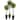 Sullivans Artificial Set of 3 Tealeaf Berry Topiary Tree 22"H, 26"H & 30"H Green