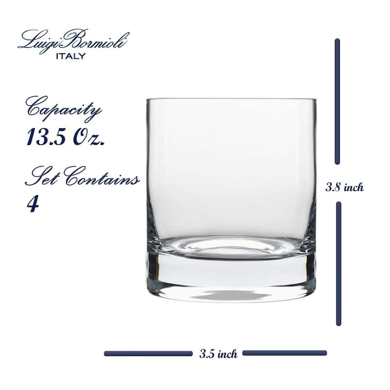 Luigi Bormioli Classico 16.5 oz. Beverage/Hiball Tumbler Glass,Set of 4