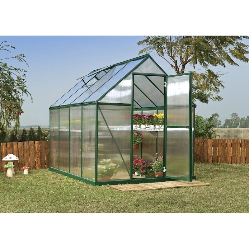 Palram - Canopia Outdoor Mythos 6' x 8' Greenhouse - Green