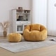 preview thumbnail 25 of 30, Modern Bean Bag Chairs, Comfy Round Chair for Adults with Ottoman, Leisure Single Sofa Reading Chair with Pillow