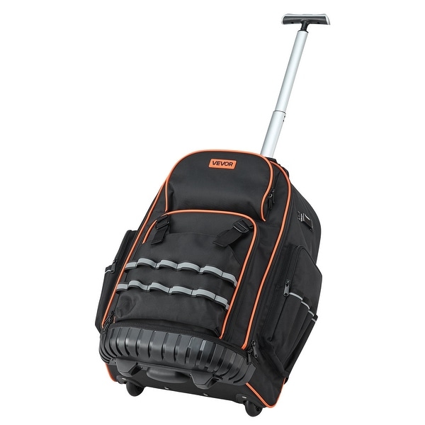 Heavy Duty Rolling Tool Bag with 72 Pockets for Easy Organization