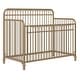 preview thumbnail 36 of 44, Little Seeds Ivy 3-in-1 Convertible Metal Crib Gold