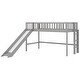 preview thumbnail 6 of 11, Twin Size Low Loft Bed with Removable Slide and Vertical Ladder , Pine Wood and MDF Construction