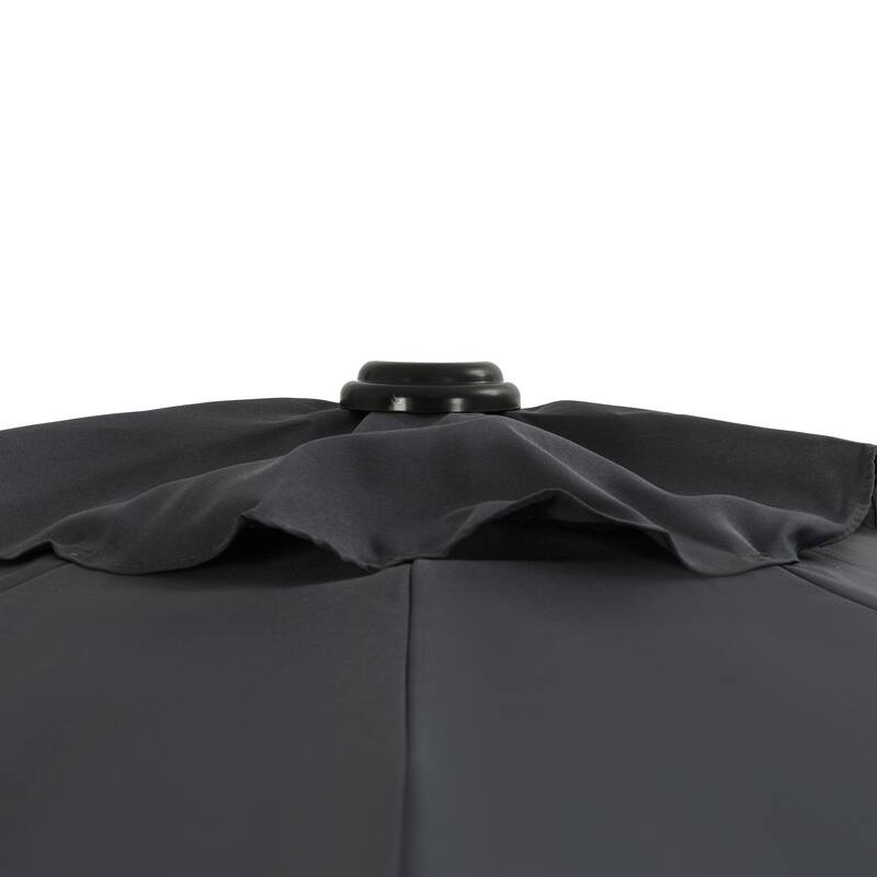 Island Umbrella Lanai 9-ft Half Umbrella With Polyester Canopy