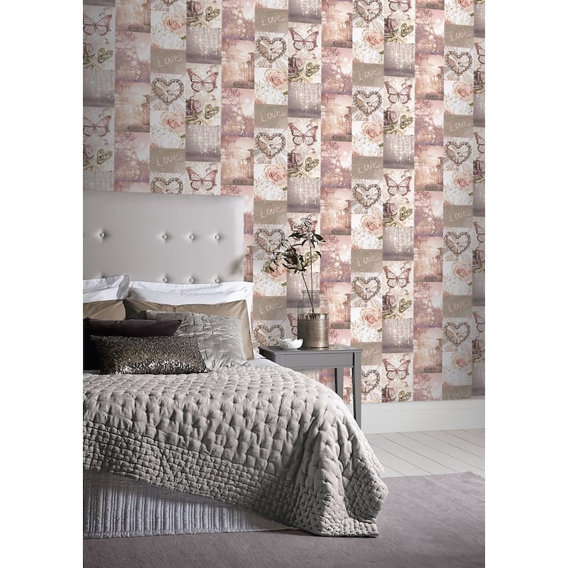 Arthouse Ryo Blush Inspirational Wallpaper