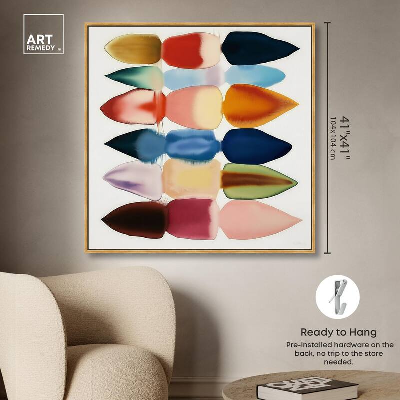 Watercolor Collage Canvas by Art Remedy