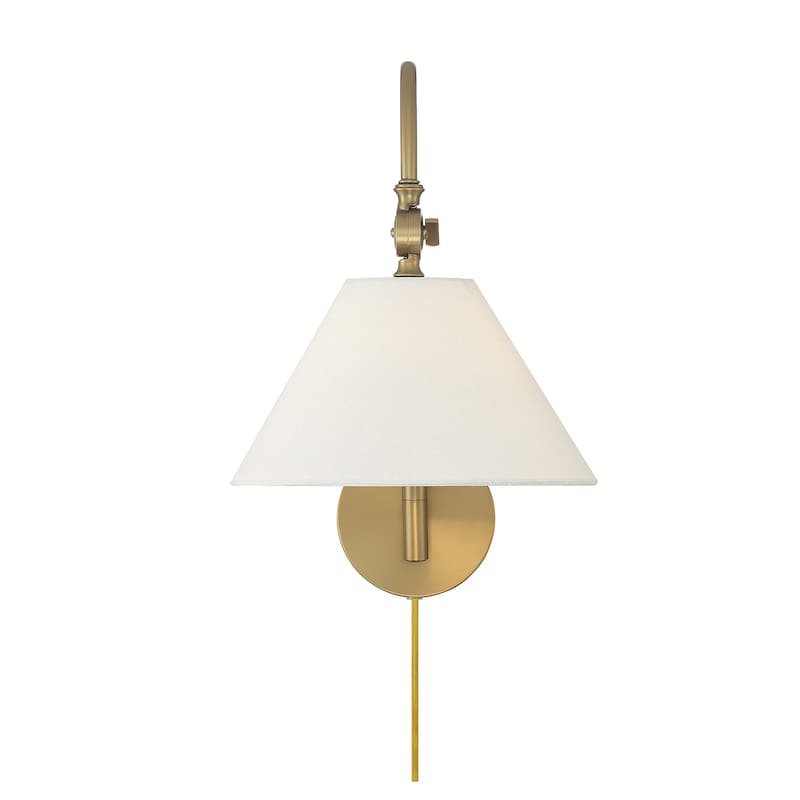 Meridian M90085 16" Tall Hardwired or Plug-In Wall Sconce