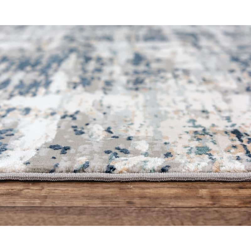 Glamour Power-Loomed Abstract Rug