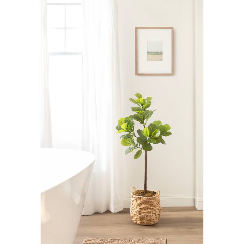 Kate and Laurel Fidmont Faux Fiddle Fig Tree