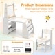 preview thumbnail 5 of 18, Costway Kids Art Table and Chair Set with Easel & Chair Whiteboard & - See Details