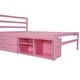 preview thumbnail 17 of 18, Wooden Full Size Platform Bed with Storage Shelves and 2 Storage Drawers