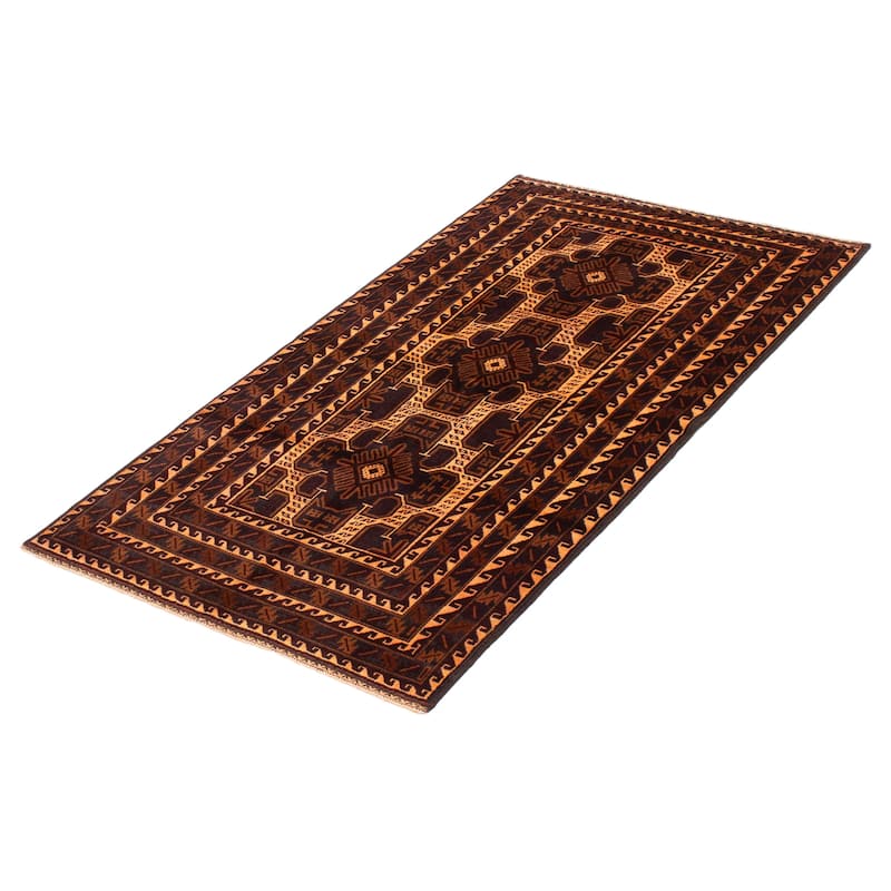 Teimani Brown Rug 3'10" x 6'11" - 3'10 x 6'11