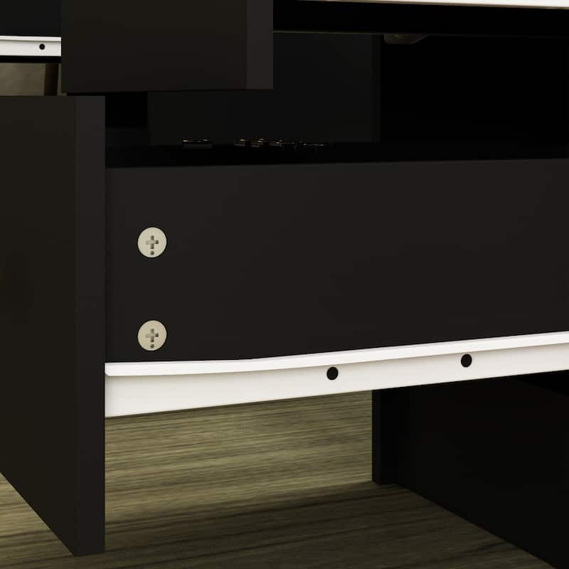 Luxurious LED Makeup Vanity with 9 Drawers Elegant Makeup Station
