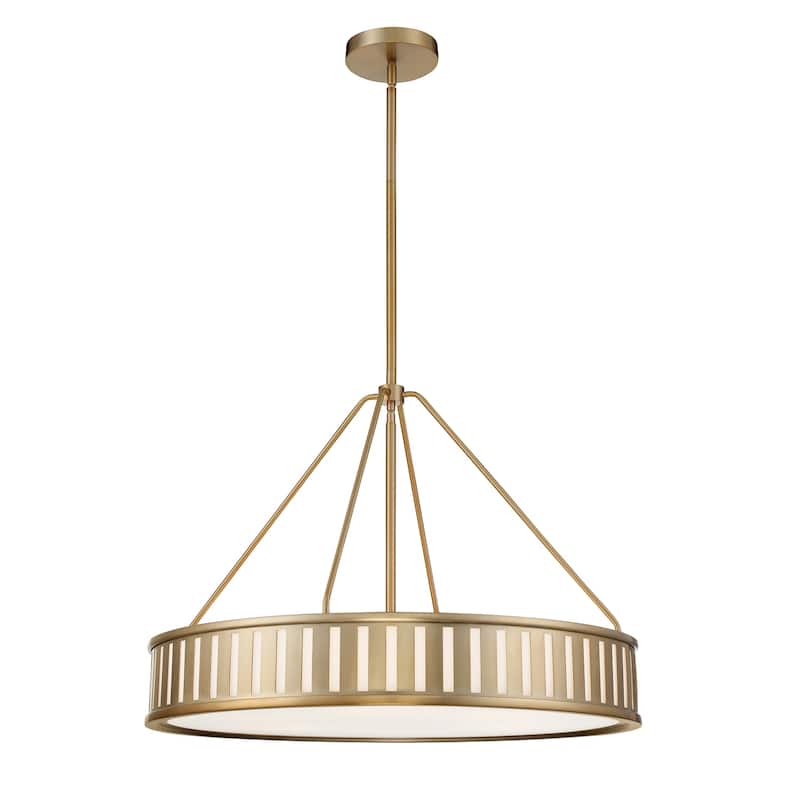 Kendal 6 Light Vibrant Gold Pendant - 28'' W x 20.62'' H
