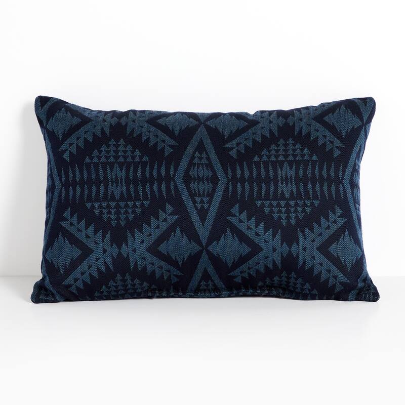 Sunbrella Pendleton Diamond Printed Indoor/Outdoor 12x18 Knife Edge Pillow (Single) - 12 in H x 18 in W x 6 in D