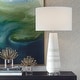 preview thumbnail 2 of 5, Uttermost Santino Crackled Ivory Table Lamp - 31" H X 17" W X 17" D