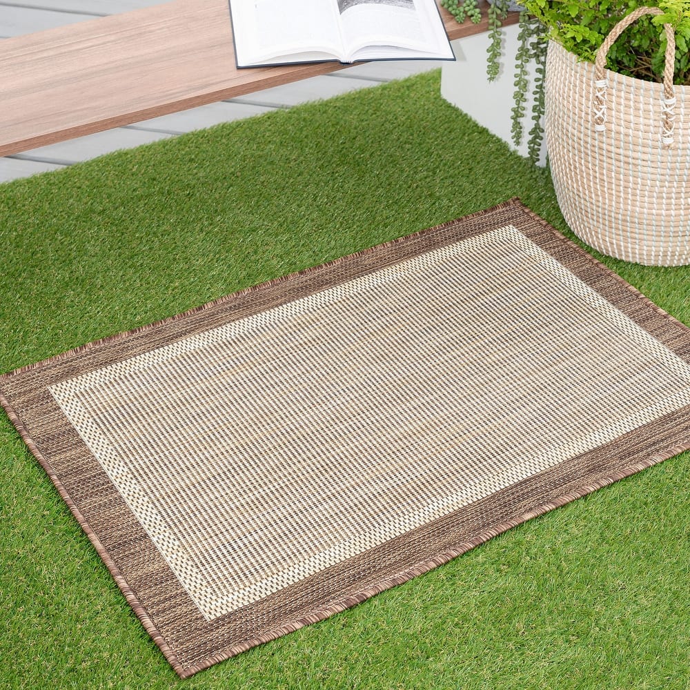 Exo Coastal Border Indoor/Outdoor Area Rug